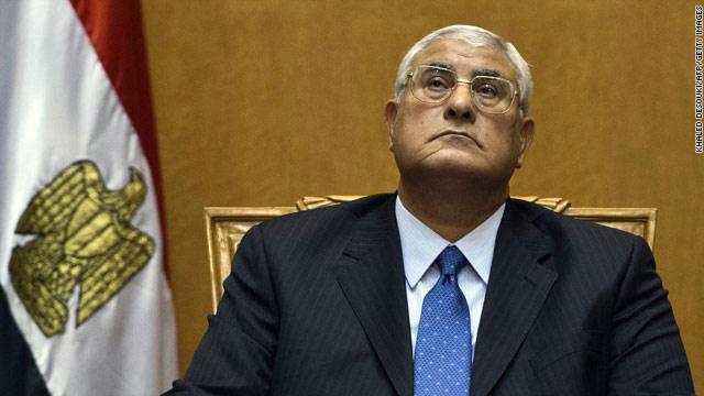 الرئيس المصري المؤقت عدلي منصور يلقي كلمة للشعب المصري