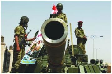دبابة متطورة تابعة للحرس الجمهوري في اليمن (أرشيف)
