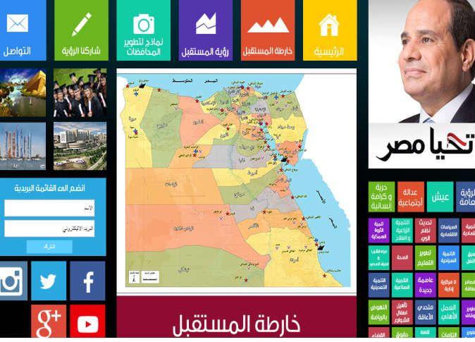 السيسي يطلق موقعًا إلكترونيًا لـ«رؤيته لمستقبل مصر»