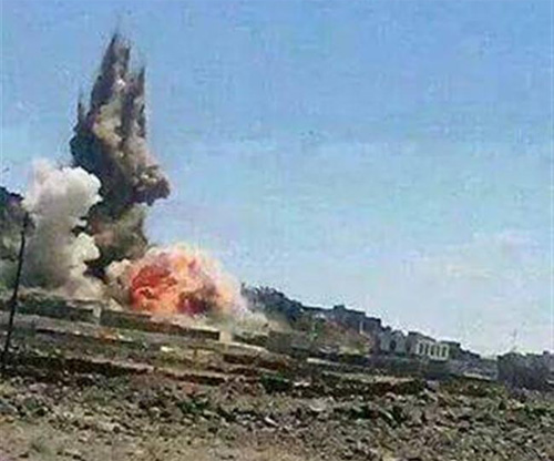 قصف الجيش على مواقع الحوثي بعمران (أرشيف)