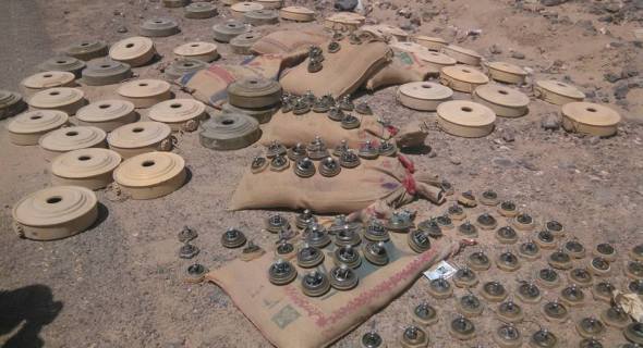 مقتل واصابة العشرات من الميليشيات جراء انفجار حقل ألغام في الحديدة