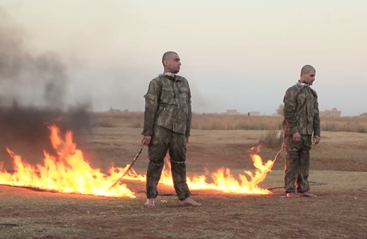 تنظيم الدولة يحرق جنديّين تركيين في حلب