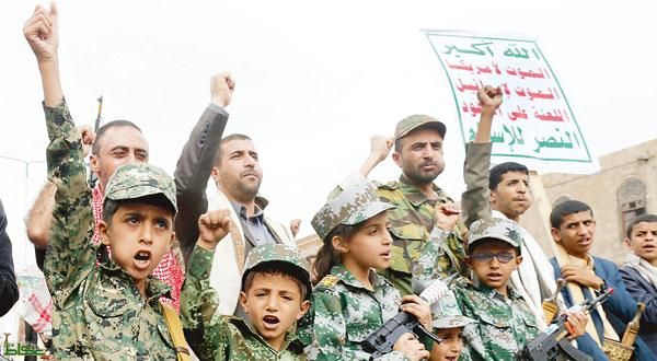 مجندين اطفال لمليشيا الحوثي