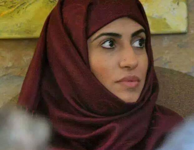 صورة للمختطفه شيرين مكاوي نشرها ناشطون على مواقع التواصل الإجتما