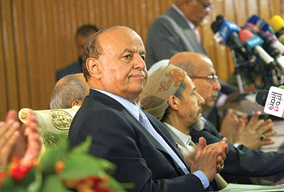 الرئيس اليمني المنتخب ينتقل للإقامة في سكن ملحق بالقصر الجمهوري