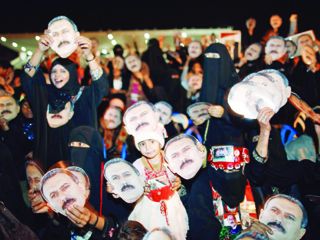 انصار الرئيس اليمني السابق علي عبدالله صالح يحتفلون بذكرى عيد مي