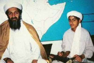 بن لادن ونجله - ارشيف