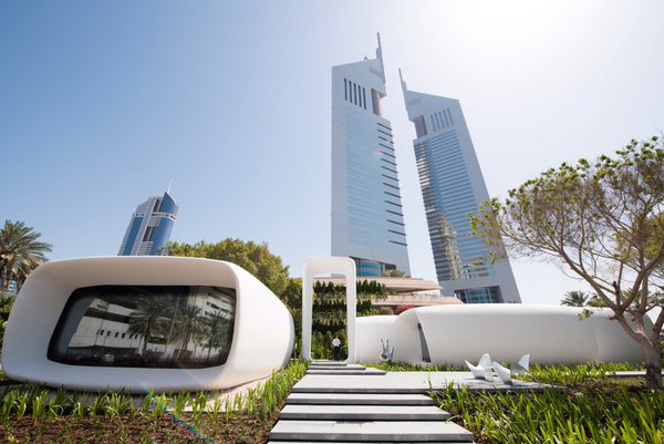 دبي تدشن أول مبنى في العالم منتج بطابعة ثلاثية الأبعاد (صور + فيديو)