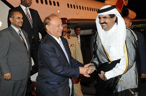 إستقبال حافل للرئيس عبدربه منصور هادي في الدوحة «صور خاصة»