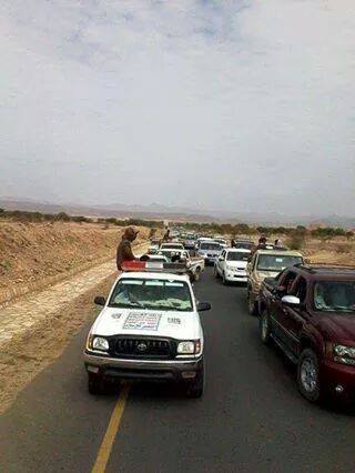 سيارات شرطة تابعة لجماعة الحوثي منتشرة على مداخل العاصمة صنعاء