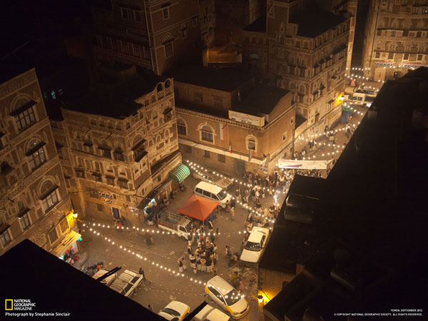 أحد حواري مدينة صنعاء القديمة