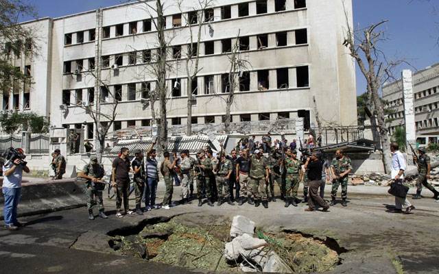 انفجاران يستهدفان مقر هيئة أركان الجيش السوري في دمشق