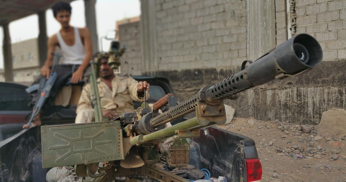 عناصر الجيش المؤيد للشرعية والمقاومة في محافظة عدن جنوب اليمن