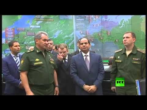 الرئيس المصري يزور مركز قيادة الدفاع القومي لروسيا (فيديو)