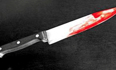 صورة تعبيرية لسكين ملطخ بدماء