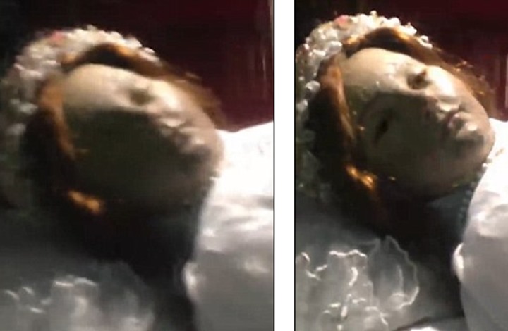 مقطع مريب يظهر جثة فتاة ماتت قبل 300 وعيونها ترمش (فيديو)