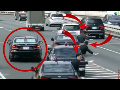 مشهد مذهل للطريقة الحضارية التي يمر بها موكب رئيس الوزراء الياباني على الطريق العام «فيديو»