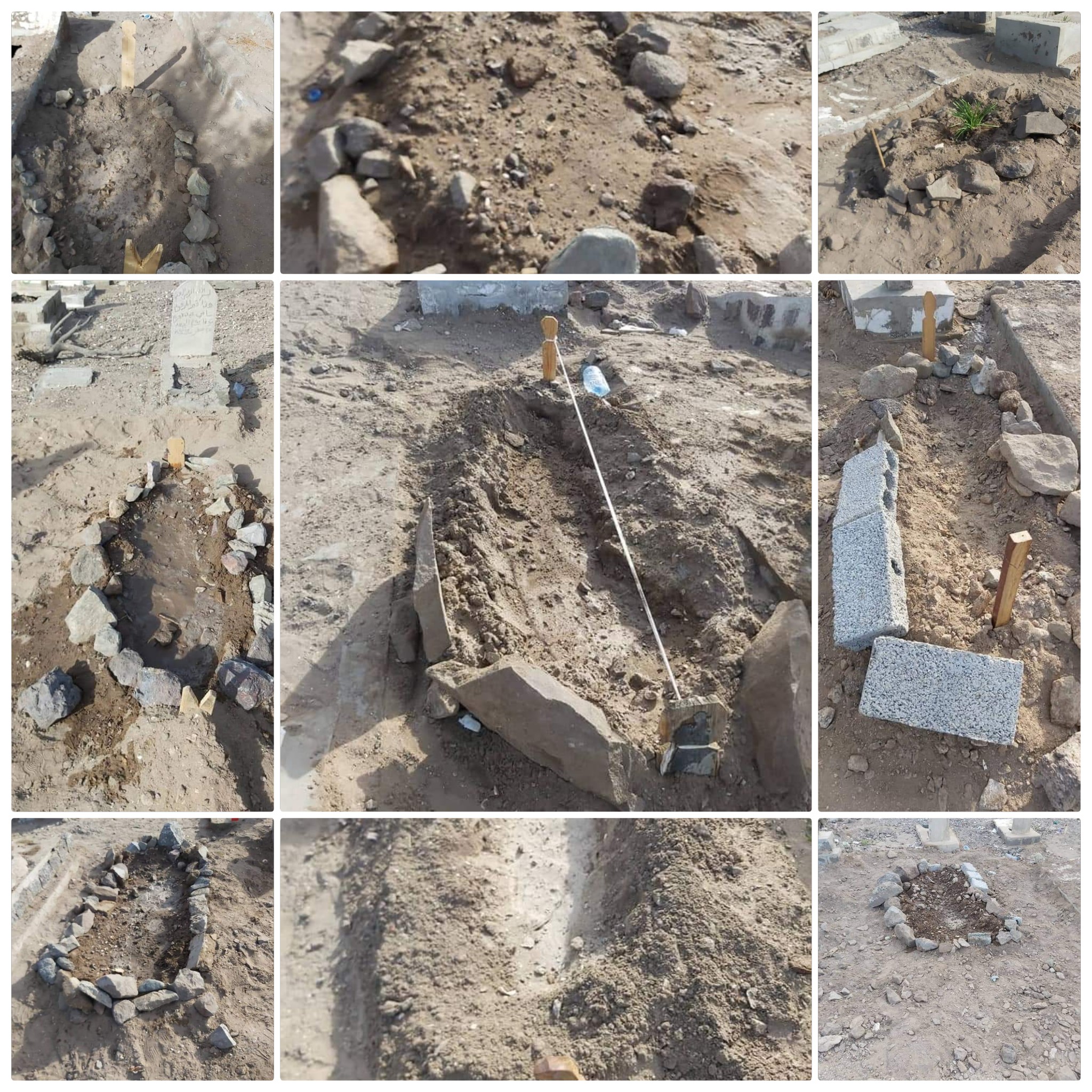 صحفي يمني يكشف عن 16 قبرًا لأشخاص توفوا اليوم بالوباء دون الإعلان عنهم 