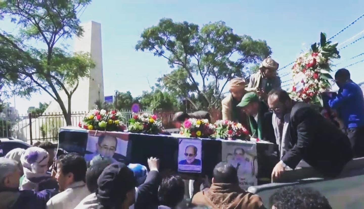 تشييع جثمان الوزير الحوثي حسن زيد في صنعاء