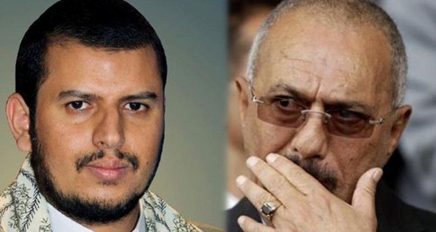 قيادي رفيع في المؤتمر يشير إلى لقاء جمع بين «صالح» و«عبدالملك الحوثي» لأول مرة (صورة)