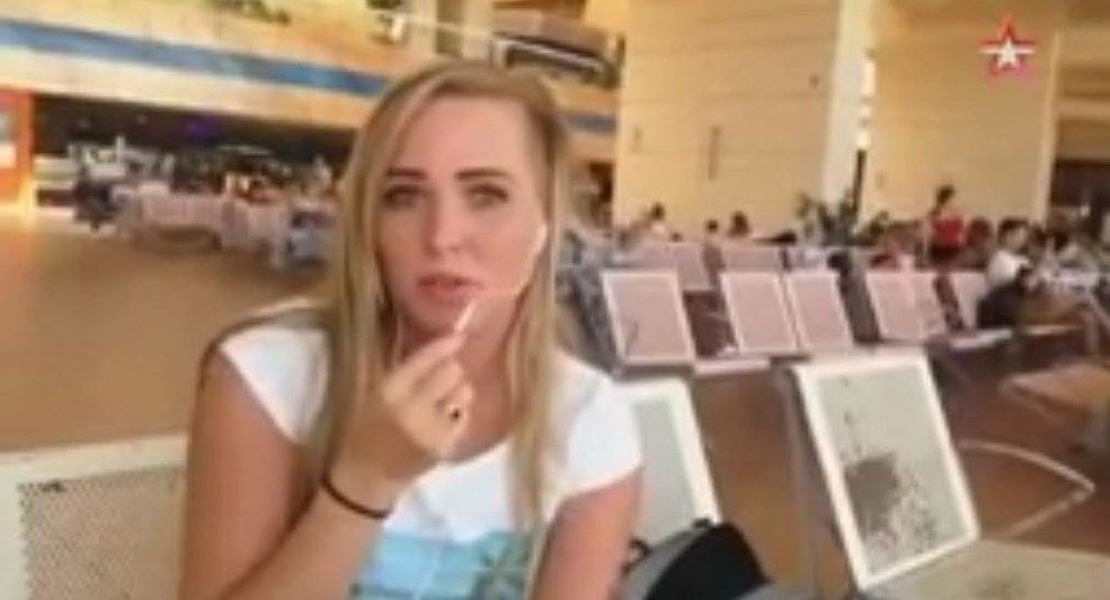 شاهد بالفيديو .. فتاة روسية تنجو بأعجوبة من تحطم الطائرة المدنية فى سيناء مصر