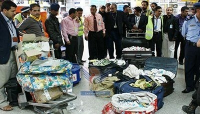 جمارك مطار صنعاء تتلف أدوية مهربة ومنتهية  بقيمة 2 مليون دولار
