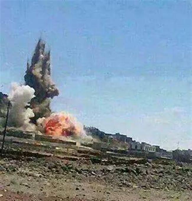 قصف الجيش على مواقع الحوثي بعمران