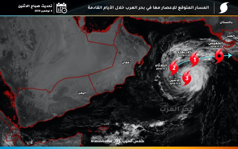 السعودية توضح آخر تطورات الإعصار 