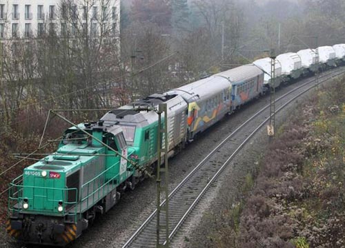 صور: قطار النفايات النووية في ألمانيا