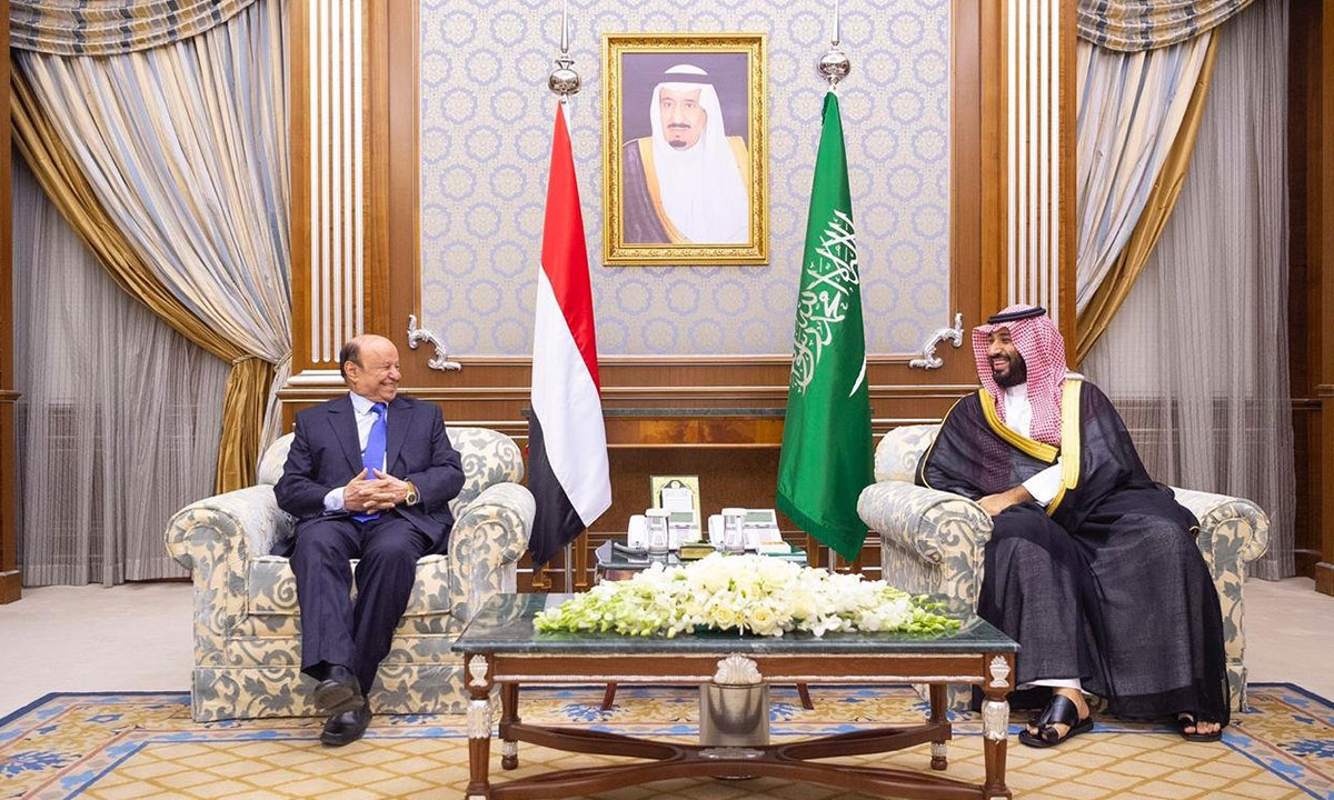 هذا مادار في اجتماع مغلق بين ولي العهد السعودي والرئيس هادي والزبيدي