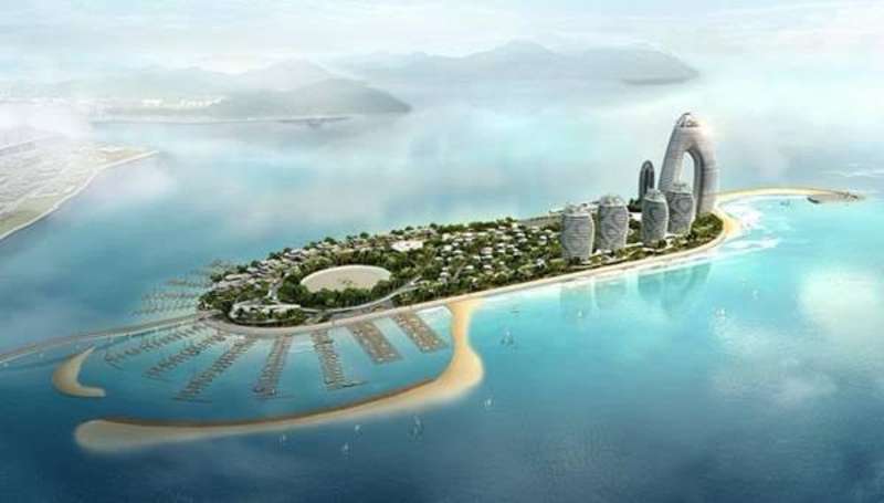 بالصور.. الصين تستنسخ «دبي الجديدة» على إحدى جزر بحرها الجنوبي