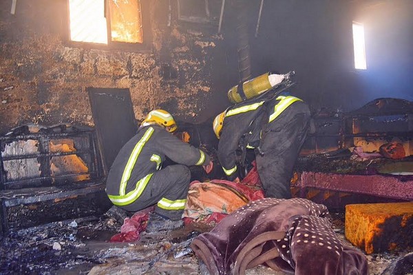 نتيجة حريق اندلع بمنزلهما.. وفاة طفلين يمنيين في «منتزه حائل»