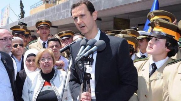 بشار الأسد يعترف بهزائم جيشه على شاشة التلفزيون الرسمي