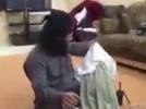 بالفيديو .. داعشي يسرق ملابس صاحبه أثناء اغتصابه لـ «سبية»