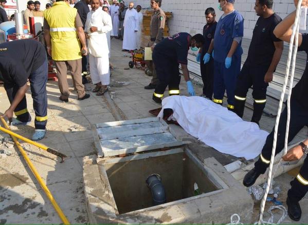 مصرع عامل يمني إثر سقوطه في خزان مياه بمدينة جدة السعودية (صورة)