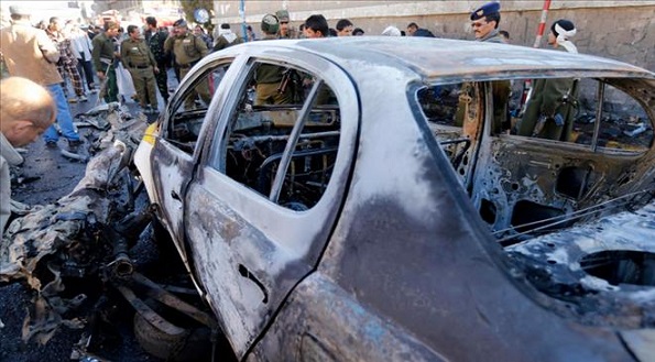 جماعة الحوثي تحمل الأجهزة الأمنية وقوى داخلية وخارجية لم تسمها مسئولية تفجير كلية الشرطة