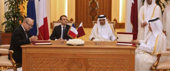 رئيس فرنسا وأمير قطر يشهدا توقيع صفقات بمليارات الدولارات.. عشرات الطائرات ومئات المدرعات العسكرية