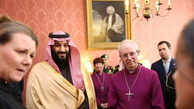 ولي العهد السعودي يطلق وعدا لزعيم الكنيسة الإنجليزية