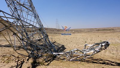 اعتداء جديد على خطوط الكهرباء في آل شبوان بمأرب يعيق تشغيل محطة صافر الغازية
