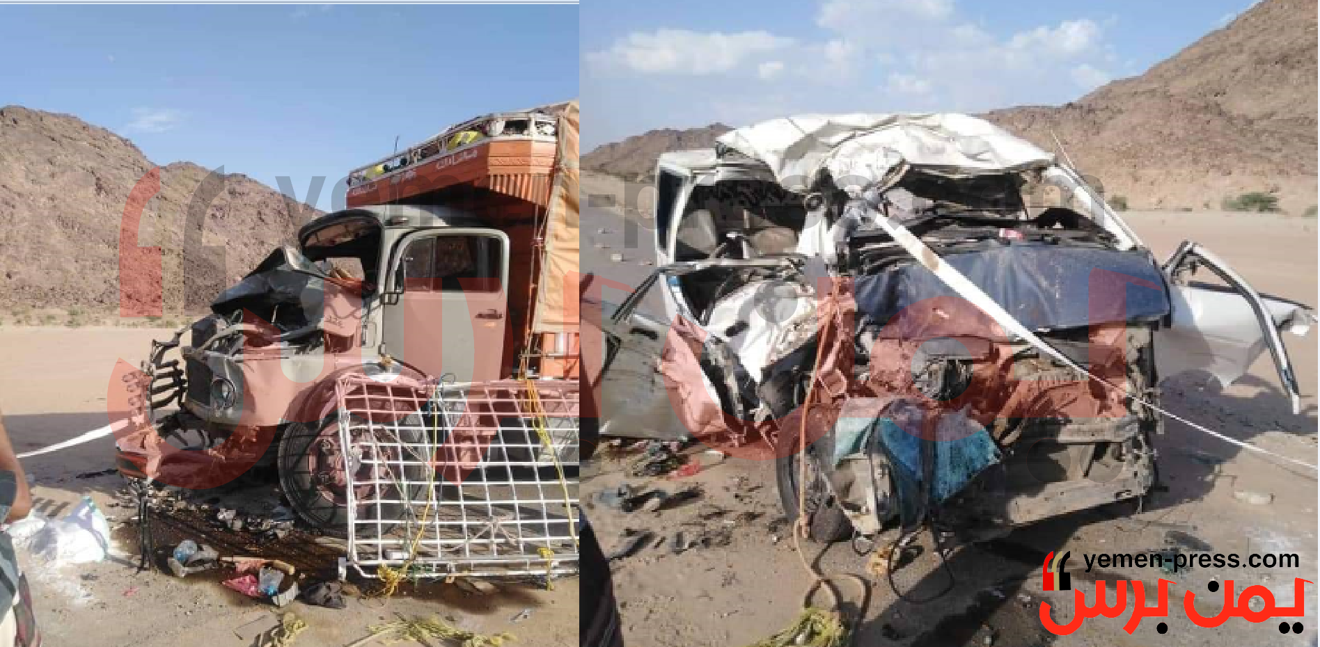 يمن برس يعرض أسماء ضحايا الحادث المروري في طريق شبوة الـ 