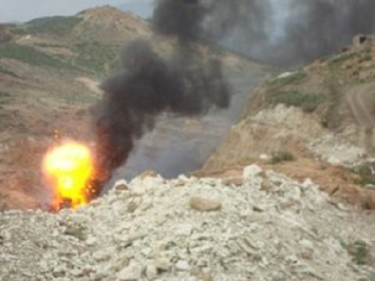 تفجير أنبوب للنفط في منطقة عسيلان بشبوة
