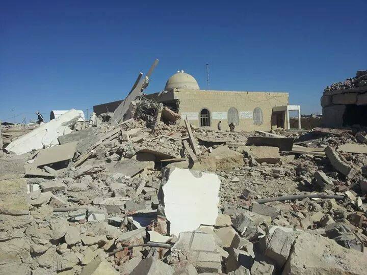 مليشيا الحوثي المسلحة تفجر منزل أحد المواطنين في أرحب