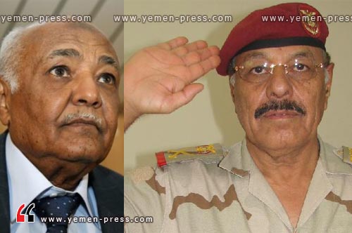 اللواء علي محسن يدعو لإقالة رئيس حكومة الوفاق ويطالب بالانقلاب عليه