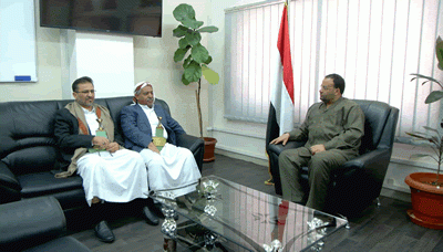 الصماد يلتقي رئيس مجلس النواب أمين عام حزب صالح ويوجه بعقد جلسات للبرلمان