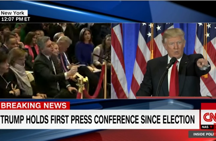 شاهد ملاسنة بين ترامب ومراسل cnn على الهواء بعد فضح ملفات جنسية له (فيديو)