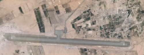 صورة جوية لمطار صعدة الدولي