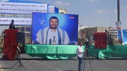 عبدالملك بدرالدين الحوثي في كلمة له أمام أنصاره بمناسبة عيد الغد
