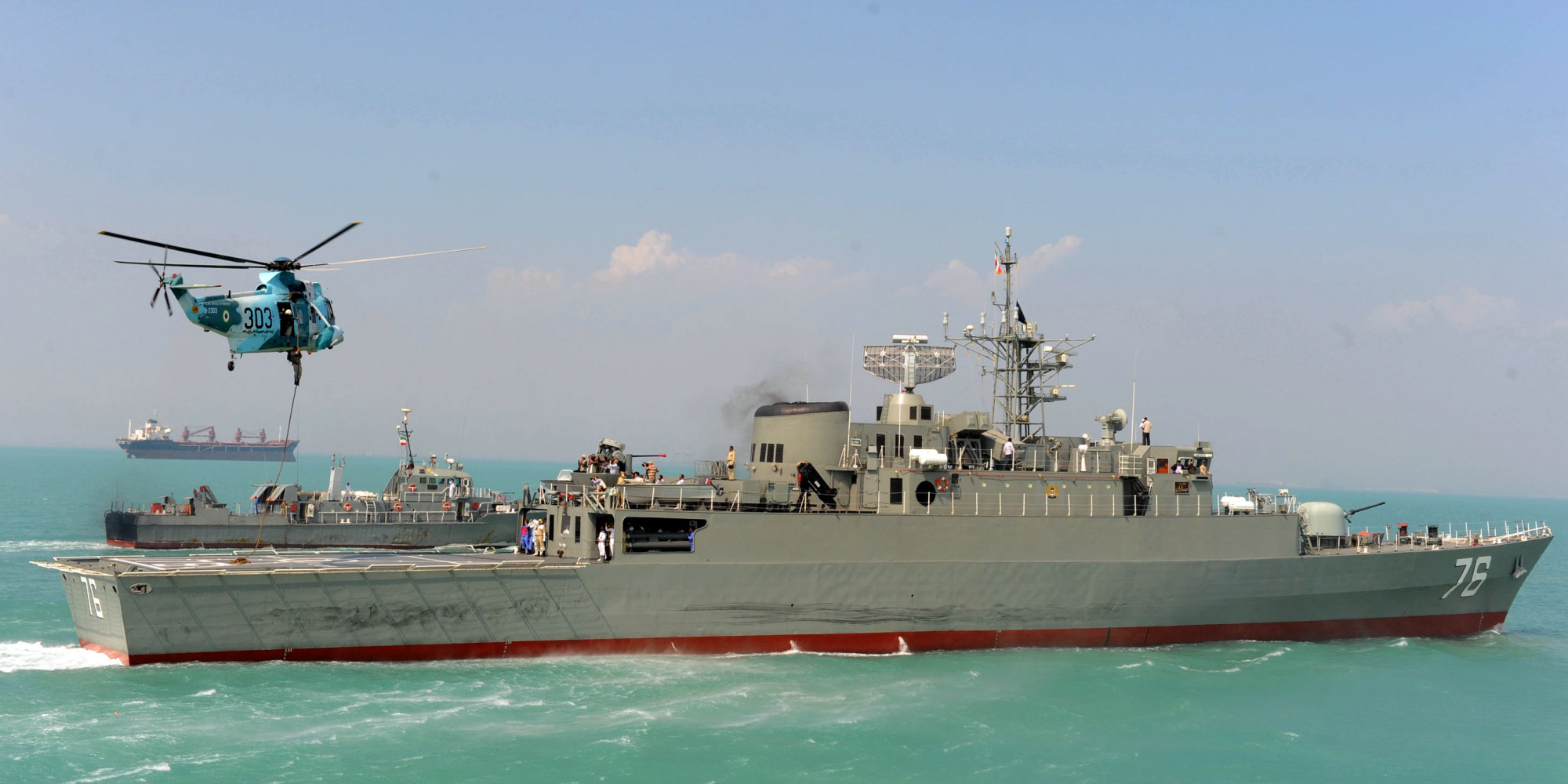 إحدى السفن الحربية الإيرانية