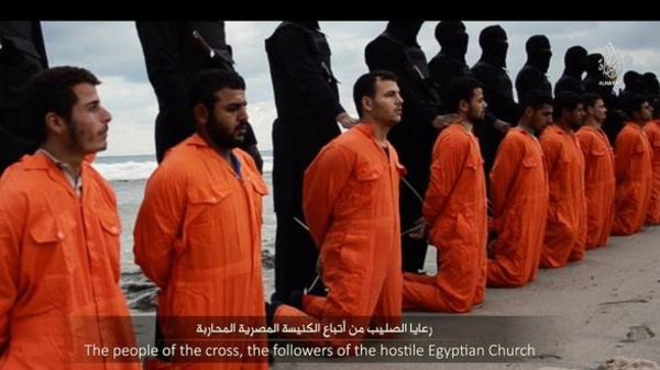 داعش ليبيا يبث فيديو ذبح الأقباط المصريين