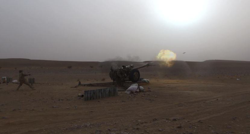 جنود من الجيش خلال المواجهات مع الحوثيين في الجوف